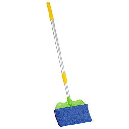 Dll32 Flat Floor Mop Home Cleaning Tool Household Extensible Handle With Reusable Microfiber Pads Lazy Mop