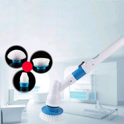 A2370  Multifunction Household Dismountable  Long Handle Brushes Kitchen Cleaning Dust Wiper Window Electric Cleaner Brush